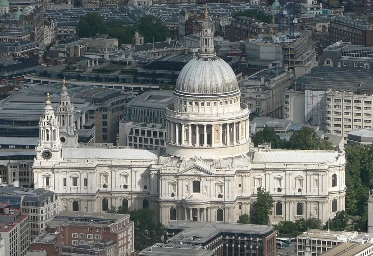 The dome of St Paul's Cathedral