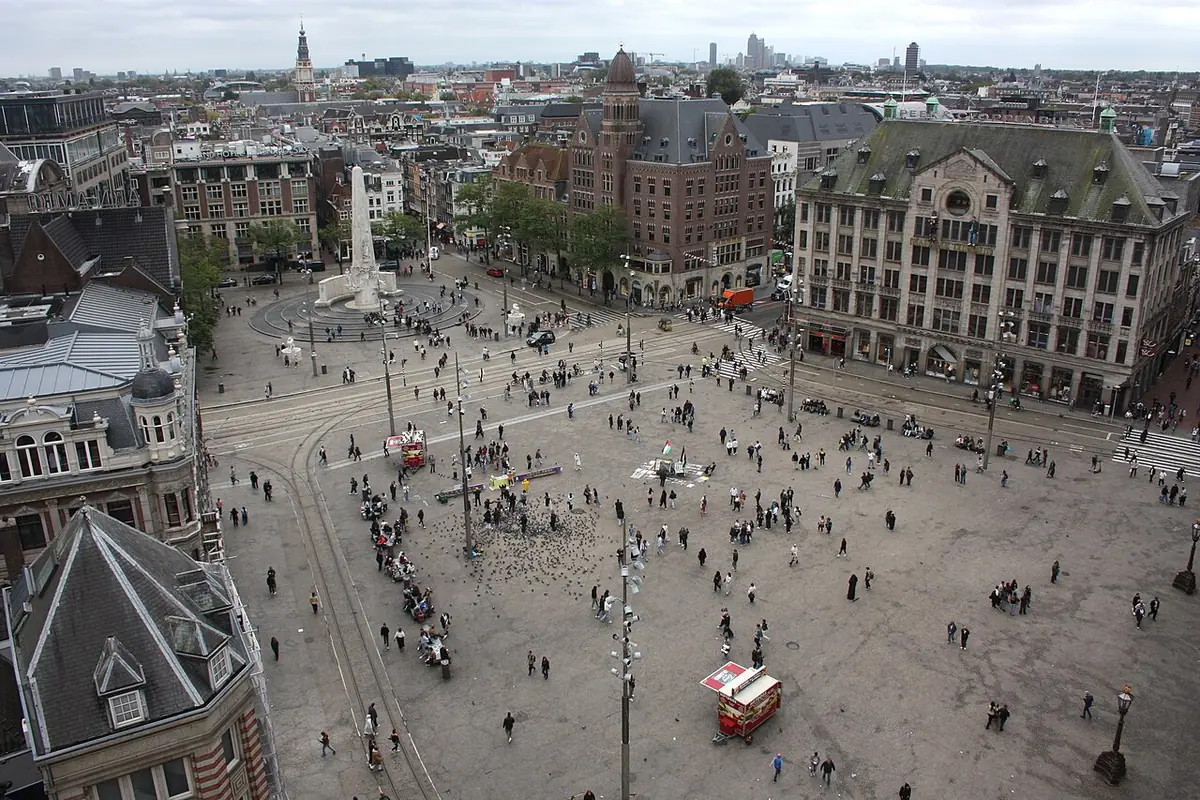 Dam square in Amsterdam