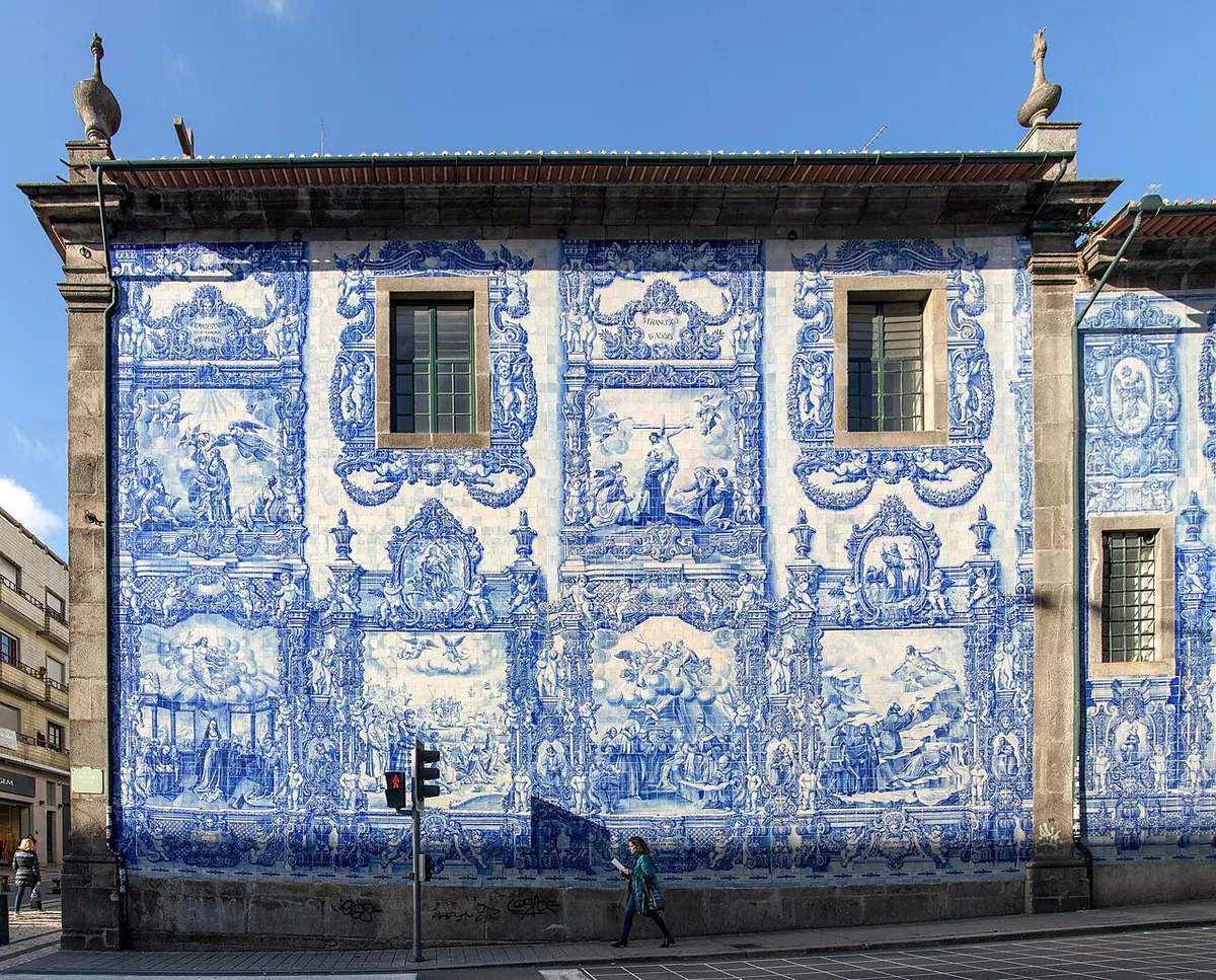 The tiled exterior of the Chapel of Souls