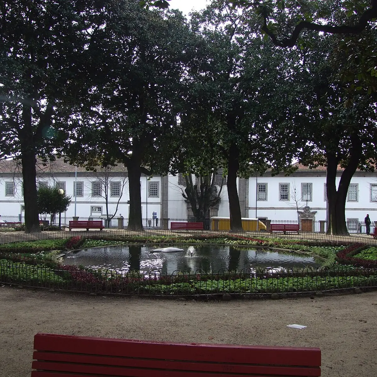 Conjunto arbóreo em Jardim de S. Lázaro