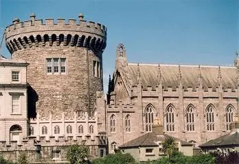 Dublin Castle, beside the site of the Dubh Linn