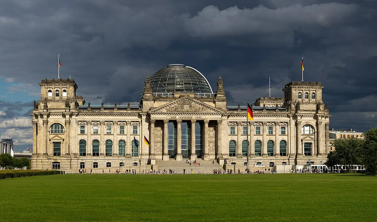 The Reichstag building in Berlin